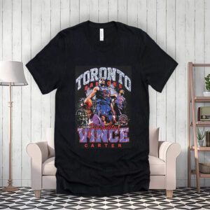 Vince Carter Toronto Raptors Mitchell Ness Hardwood Classics Bling Concert Player T-Shirtt