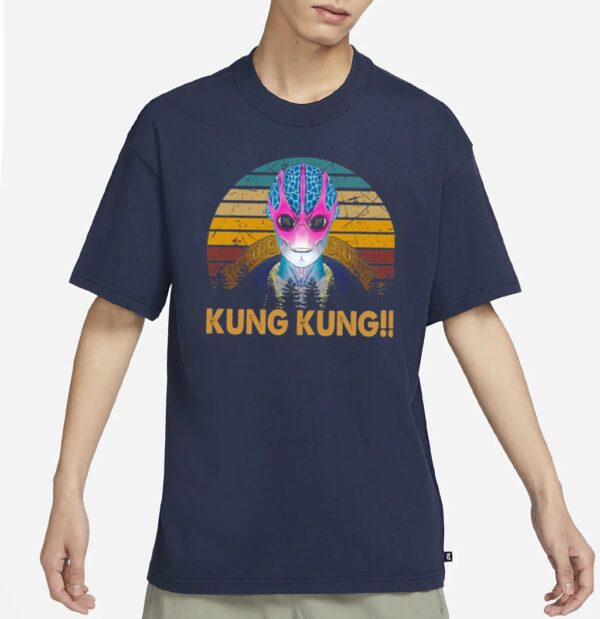 Vintage Kung Kung Resident Alien Design shirts