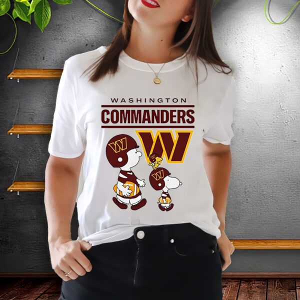 Washington Commanders Snoopy Charlie Brown ShirtT