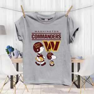 Washington Commanders Snoopy Charlie Brown TShirt