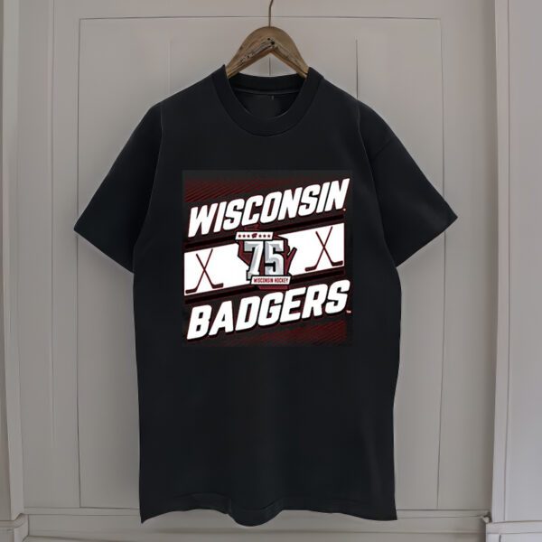 Wisconsin Badgers Men’s Hockey 75th Season T-Shirt