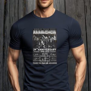 World Tour 2023 Rammstein 29th Anniversary 1994 – 2023 Thank You For The Memories T-Shirts