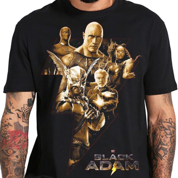 Vintage Justice League With Black Adam T-Shirt - Wiseabe Apparels