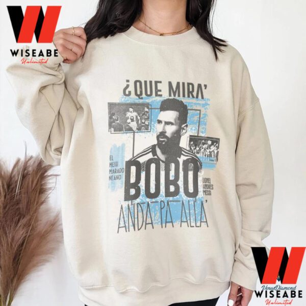 Vintage Number 10 Lionel Messi Argentina World Cup 2022 Sweatshirt - Wiseabe Apparels - Image 2