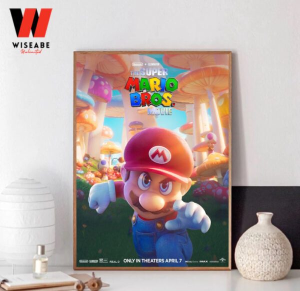 New The Super Mario Bros Movie 2023 Mario Poster - Wiseabe Apparels