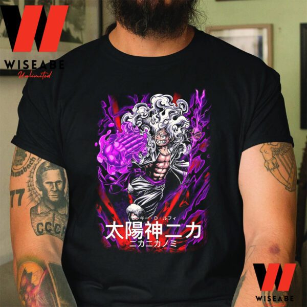 Luffy Gear 5 Power One Piece Anime T Shirt, One Piece Merchandise - Wiseabe Apparels - Image 2