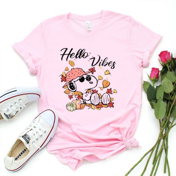 snoopy hello vibes fall shirts