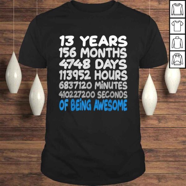 13th Bday Official Teenager Birthday Gift 13 Years Old TShirt