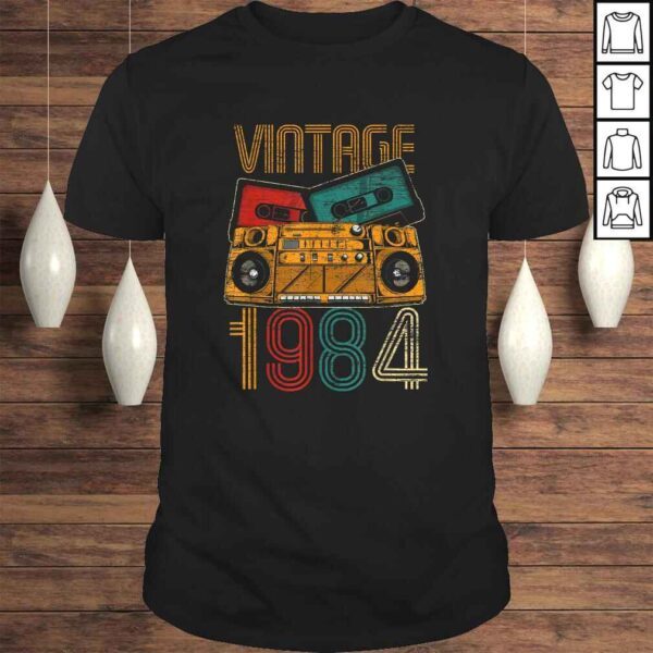 36th Birthday Gifts - Years Old Vintage 1984 V-Neck T-Shirt