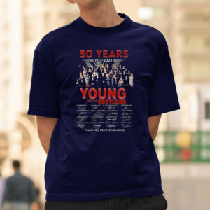 50 Years 1973 – 2023 The Young And The Restless Thank You For The Memories T-Shirtt