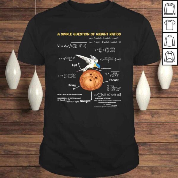 A Simple Question Of Weight Ratios Funny Math Teacher Tee T-Shirt