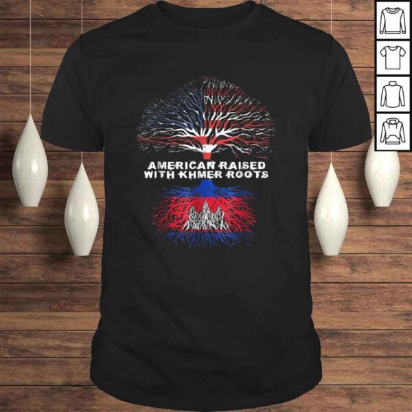 American Raised with Khmer Roots Cambodia TShirt Gift