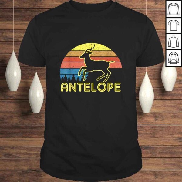 Antelope Shirt Antelope Vintage Retro Sunset Style TShirt Gift