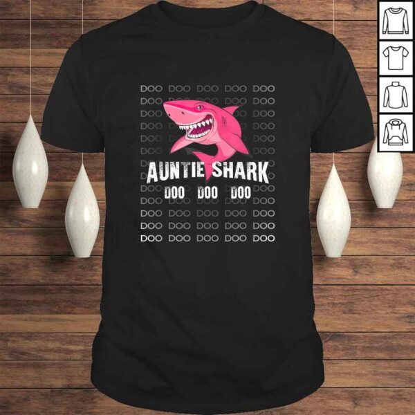 Auntie Shark Shirt Doo Doo Matching Family Shark Tee T-Shirt