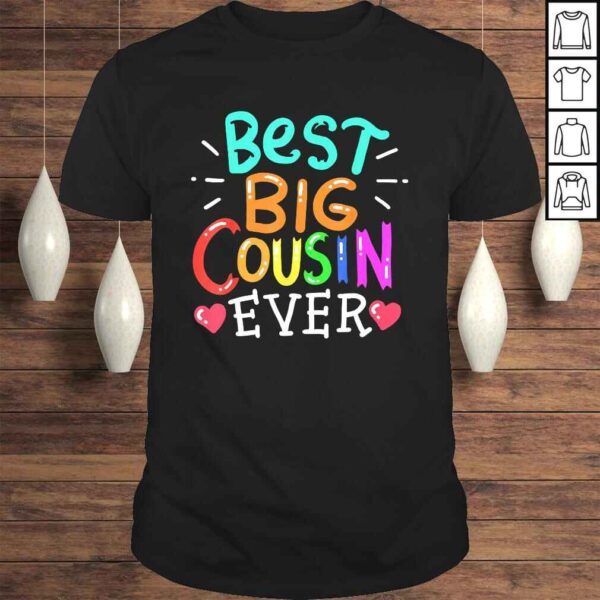 Best Big Cousin Shirt Family Cute V-Neck T-Shirt