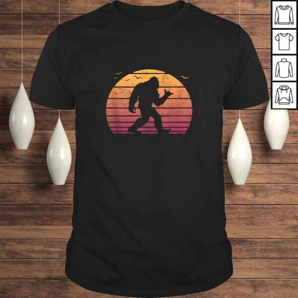 Bigfoot Surfing, Beach vacation, Retro, Surfboard surf shaka Shirt