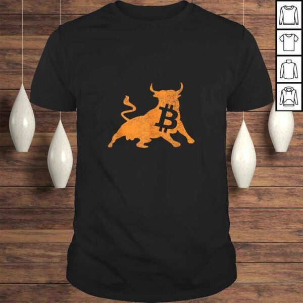 Bitcoin Bull Crypto Currency Gift TShirt Gift