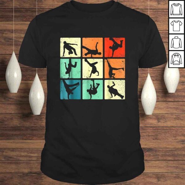 Break dancing shirt Bboy poses Retro Vintage Hip Hop Gift