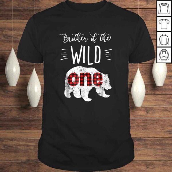 Brother of the Wild One Shirt Bear Lumberjack 1st Birthday