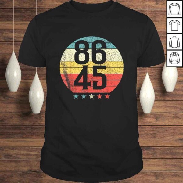 Classic Retro Vintage Style 86 45 Anti Trump TShirt