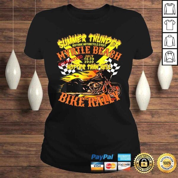 2020 Summer Thunder Hotter Than Hell Myrtle Beach Bike Rally Shirt - Image 3