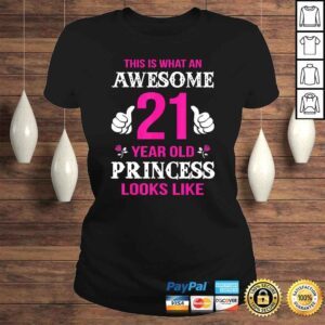 ClassicLadies 21st Birthday Shirt 21 Years Old Birthday Gift Girls Shirt 1