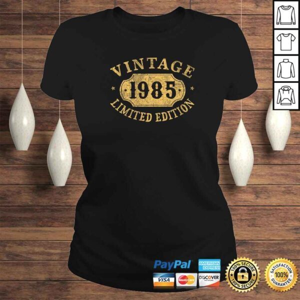 35 years old 35th Birthday Anniversary Gift Limited 1985 Shirt - Image 3