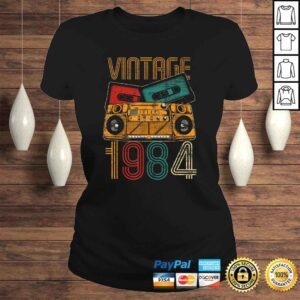 ClassicLadies 36th Birthday Gifts Years Old Vintage 1984 VNeck TShirt