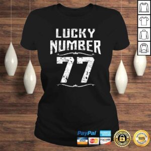 ClassicLadies 77th Birthday Gifts Lucky Number 77 Years Old Shirt Awesome