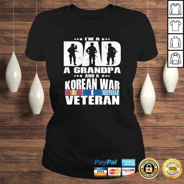 A Dad A Grandpa And A Korean War Veteran Shirt - Father Gift - Image 3