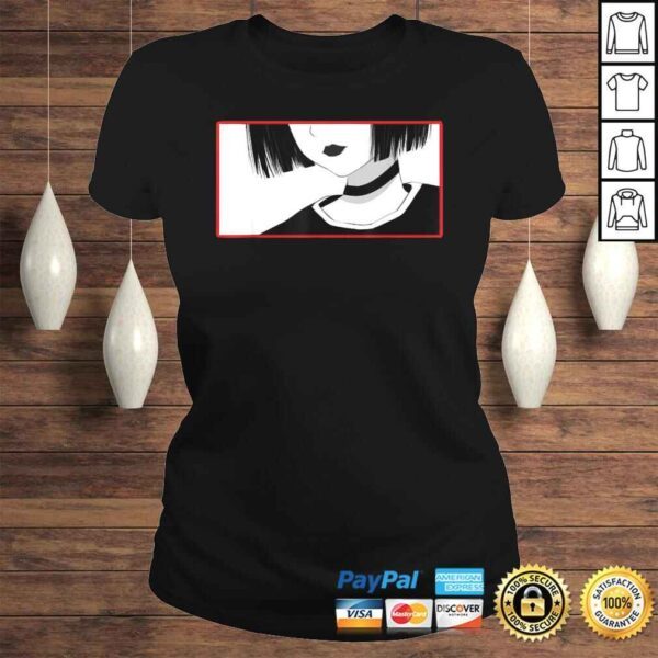 Aesthetic Goth Anime Girl Tee - Soft Grunge Aesthetic Gothic T-shirt - Image 3