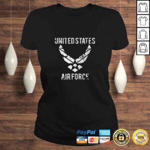 ClassicLadies Air Force US Veterans Shirt 4th of July American Flag Shirt