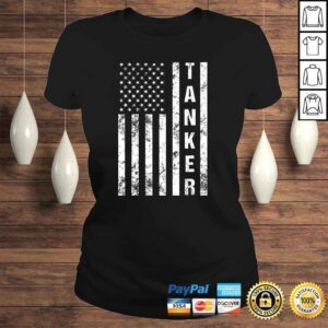 ClassicLadies American Flag Army Tanker Apparel Patriotic Army Tanker Tee TShirt