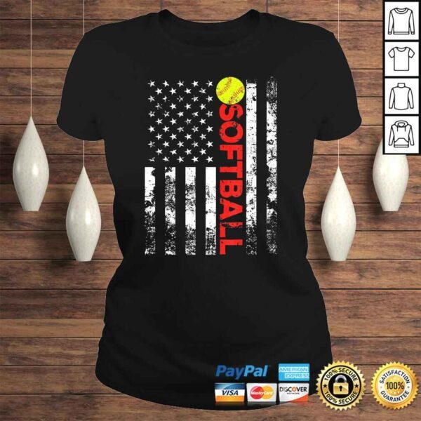 American Flag Softball Team Shirt - Image 3