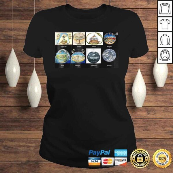 Ancient Flat Earth Cosmology TShirt - Image 3