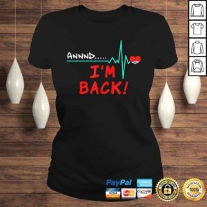 ClassicLadies And Back Open Heart Surgery Heart Transplant Gift Apparel TShirt