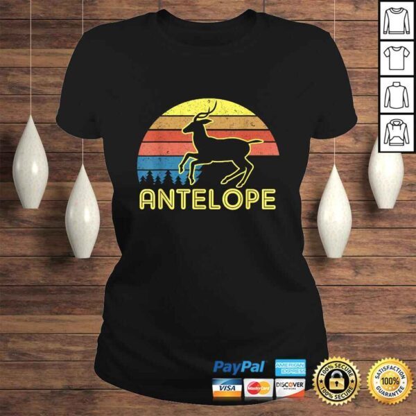 Antelope Shirt Antelope Vintage Retro Sunset Style TShirt Gift - Image 3