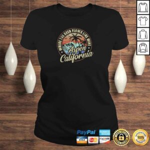 ClassicLadies Aspen California Where The Beer Flows Like Wine TShirt