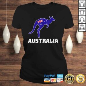 ClassicLadies Australian Kangaroo Shirt Australia Flag Souvenir Gift Idea