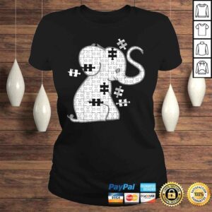 ClassicLadies Autism Awareness Puzzle ElephanShirt Perfect 2018 Gift