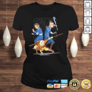 ClassicLadies Avatar The Last Airbender Main Cast Group Shot Symbol VNeck TShirt