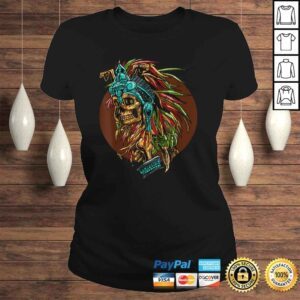 ClassicLadies Aztec Skull Cool Deaths Head Skeleton Inca Maya Gift Idea Gift Top