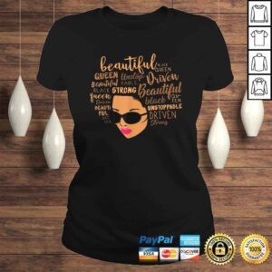 ClassicLadies Beautiful Unstoppable Queen Afro Black Girl Magic Shirt