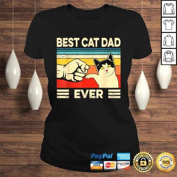 Best Cat Dad Ever Shirt Funny Cat Daddy Father Day TShirt - Image 3