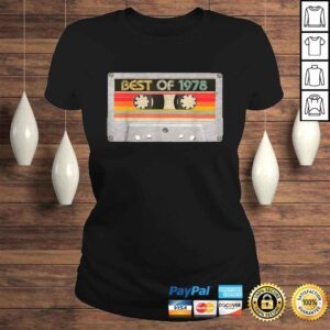 ClassicLadies Best Of 1978 42nd Birthday Gifts Cassette Tape Vintage Tee Shirt