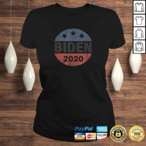 ClassicLadies Biden 2020 Joe Biden Vintage Button Tee Shirt