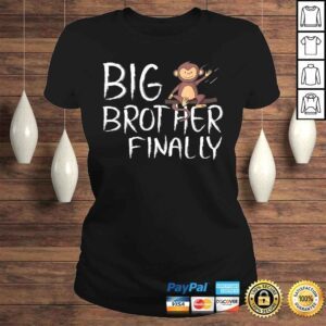 ClassicLadies Big Brother Finally Monkey Graphic Shirt for Boys Gift TShirt