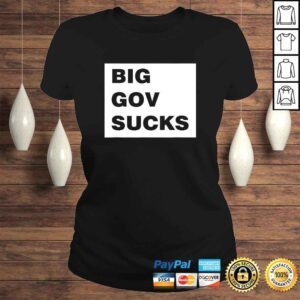 ClassicLadies Big Gov Sucks LighVNeck TShirt