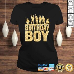 ClassicLadies Birthday Boy Army Party Military Party Supplies Camo Gift TShirt