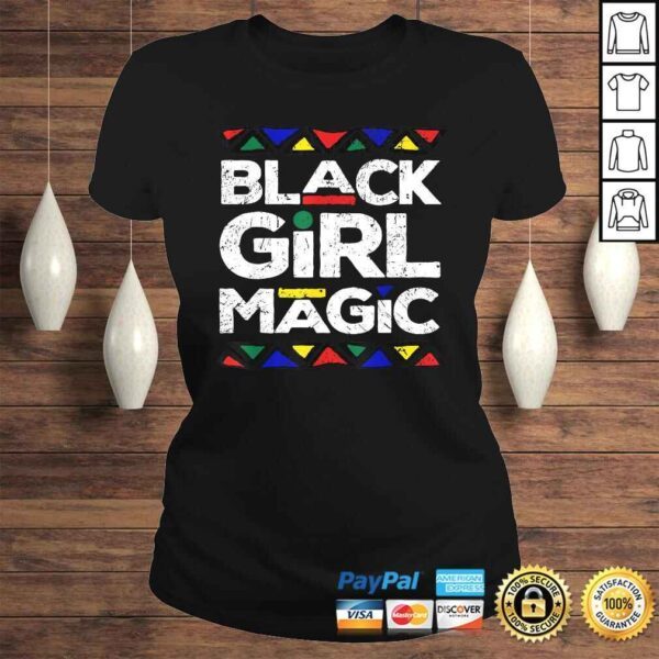 Black Girl Magic Black History Month Panthers Gift Design Shirt - Image 3